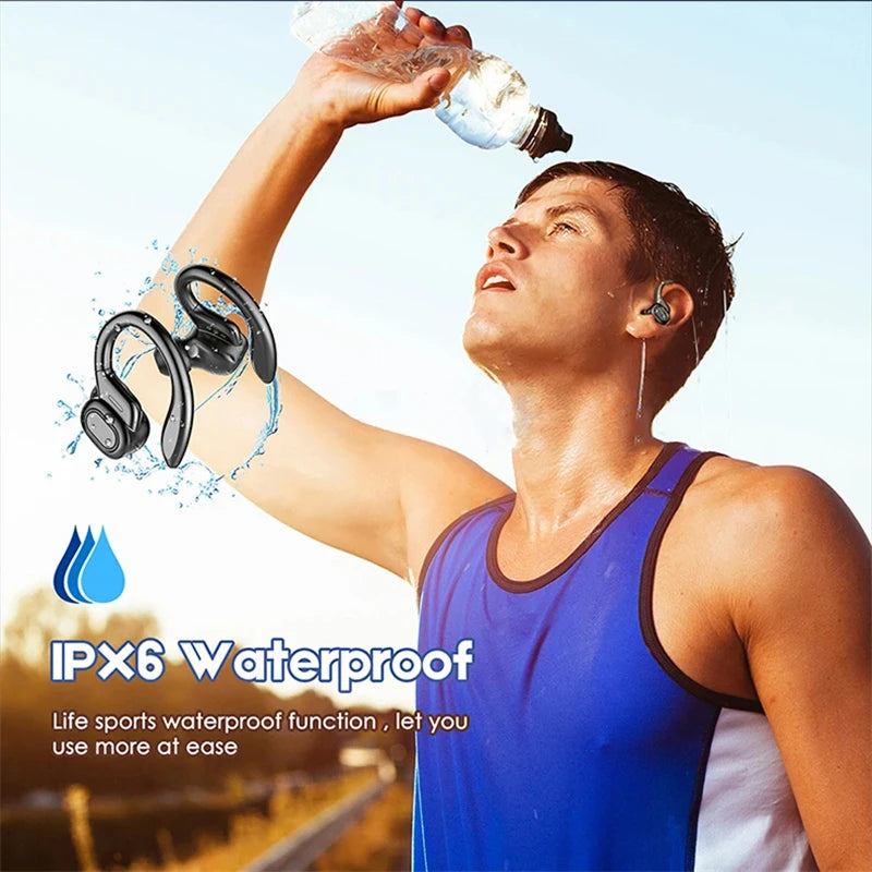 Bluetooth Earbuds Wireless Earphones Sport EarHook Headset 9D Hifi Stereo Sound Waterproof Headphones In Ear With Micphone