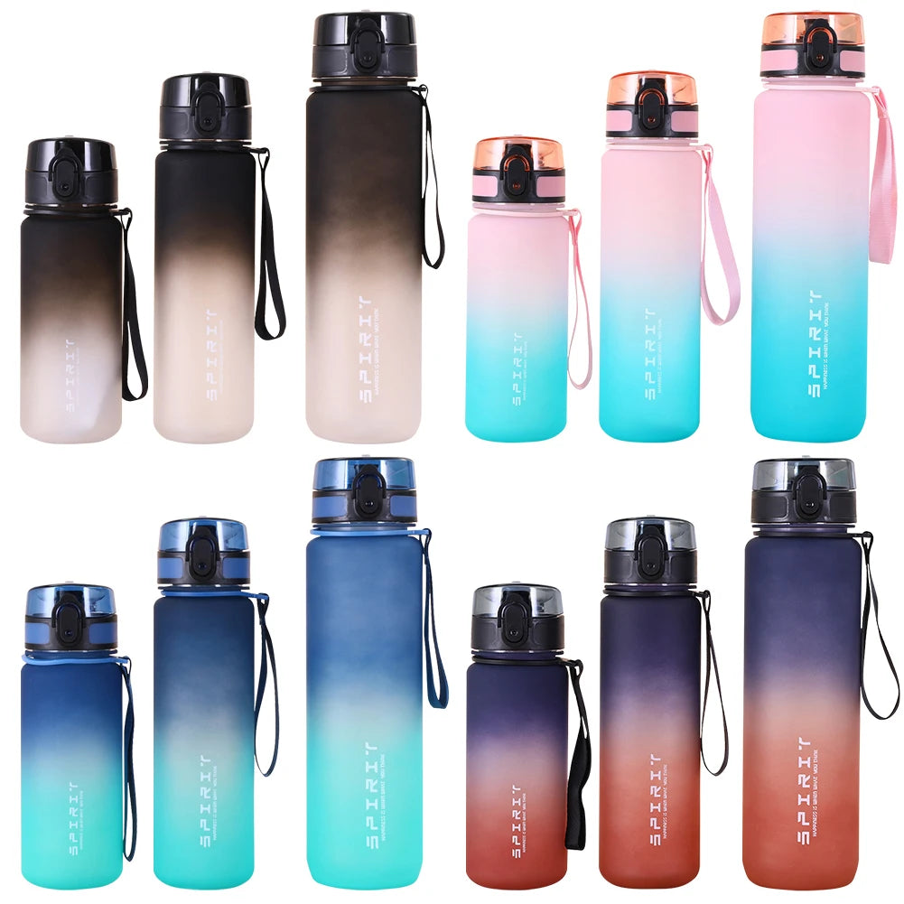 Reusable Water Bottles with Handle Travel Water Cup Large Capacity Dazzling Color Water Bottle for Fitness Gym Outdoor Sports