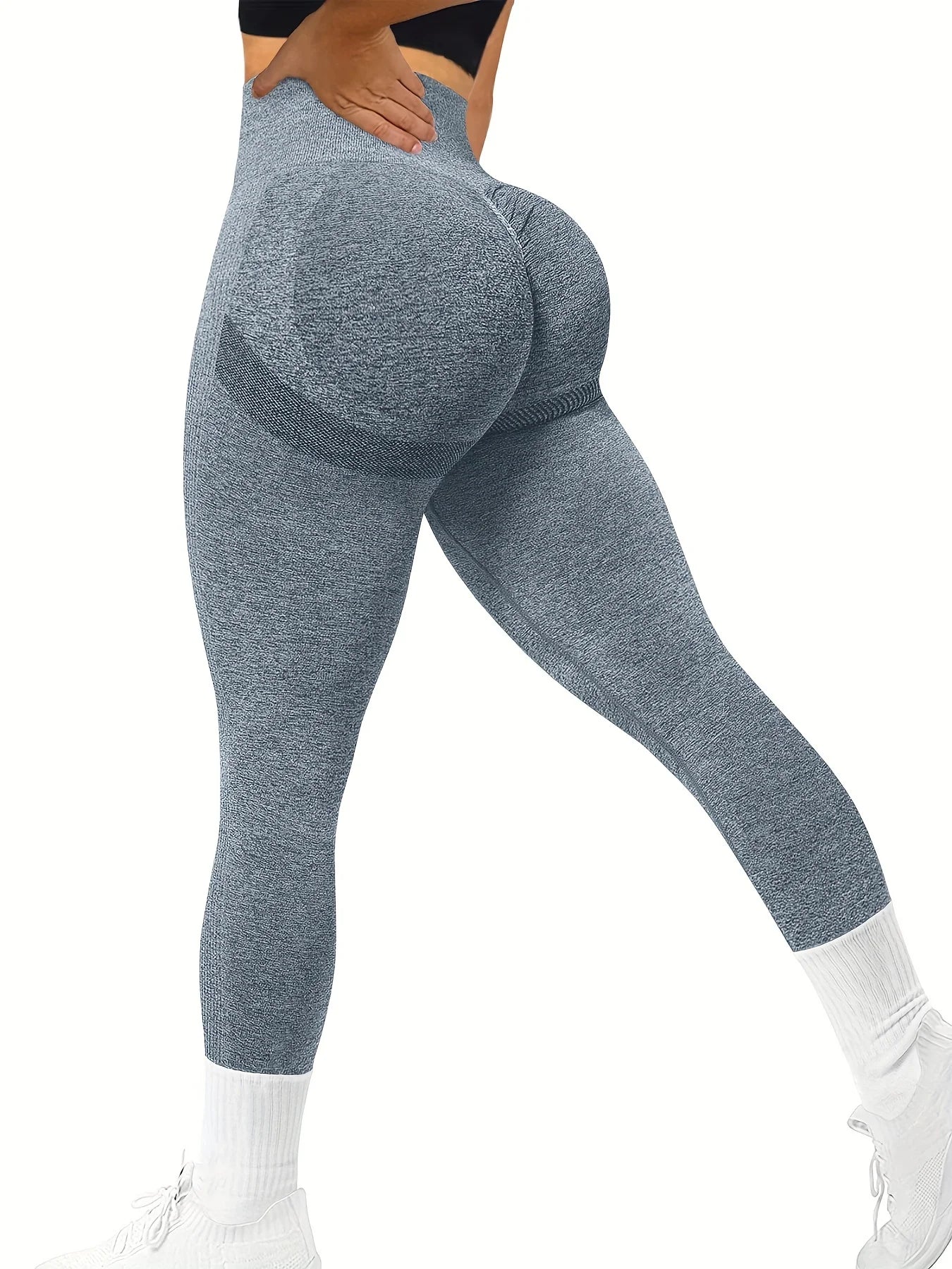 Seamless Butt Lifting Workout Leggings for Women High Waist Yoga Pants Compression Contour Tights 2033