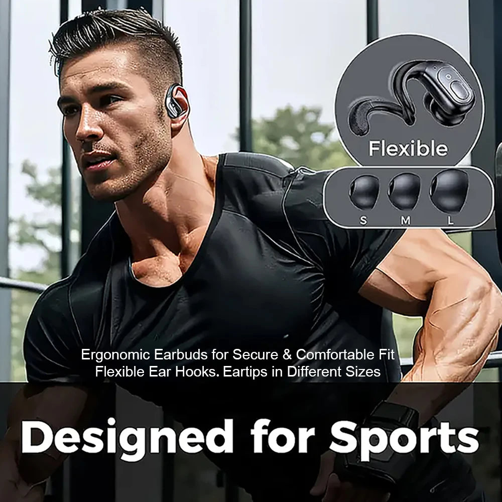 TWS Wireless Bluetooth Earphones Headset Wireless 5.3 Sports ear-hook Headset Stereo noise reduction Earbuds HD Call