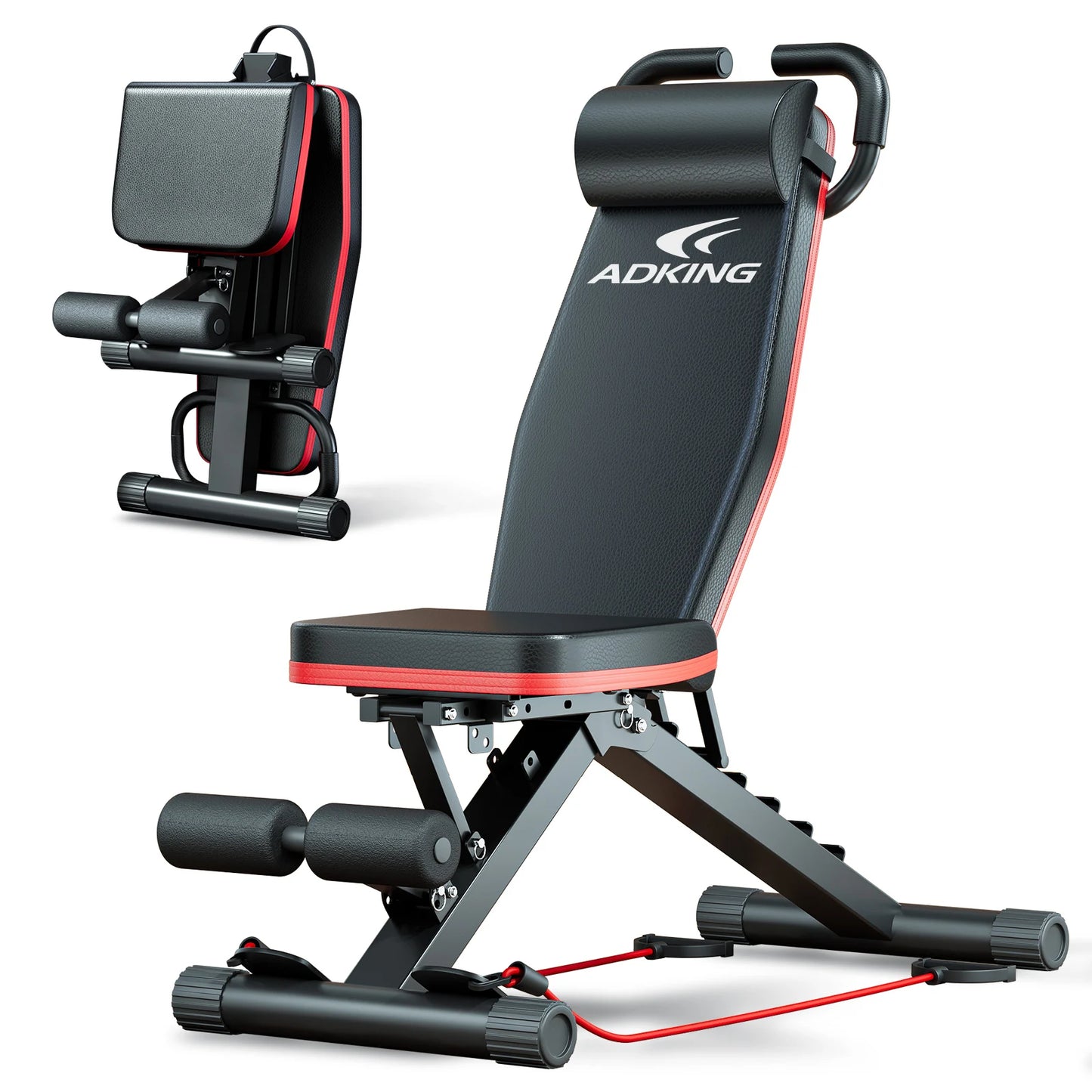 Pre-Assembled Dumbbell Bench Foldable 14-in-1 Multi-function Weight Bench 1000 lbs Capacity 6 Adjustable Incline Levels Training