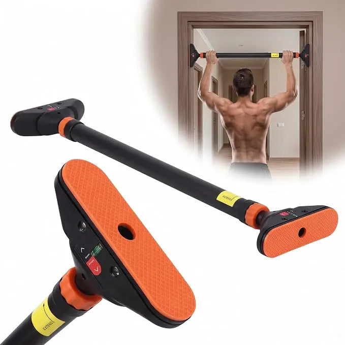 Pull Up Bar for Doorway, Strength Training Pull-up Bars, Chin Up Bar, No Screws, With Level Meter and Adjustable Width for Home Gym Upper Body Workout, No Installation Required