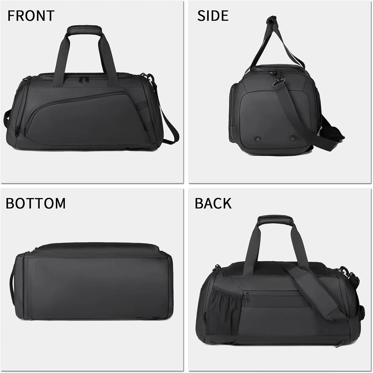 35L Water Resistant Backpack Duffel, Heavy Duty Duffle Bags | Inner Zipper Pockets; Suit for Travel Gym Camping Sports Weekend Getaways