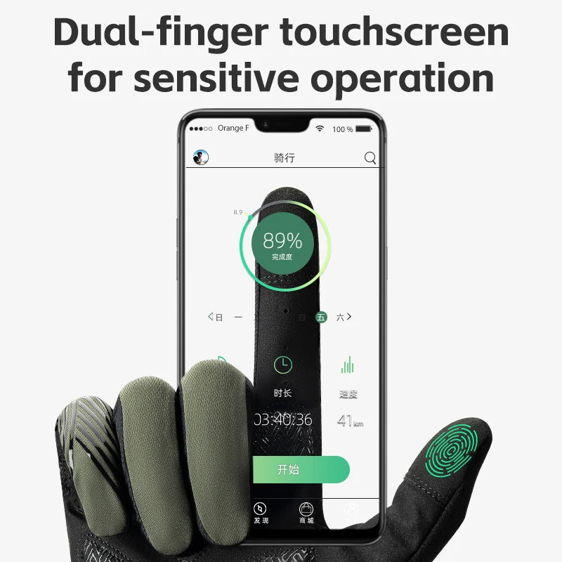 Sports Cycling Gloves Breathable MTB Road Bike Non-slip Gloves Touch Screen Men Women Full Finger Motorcycle Gloves