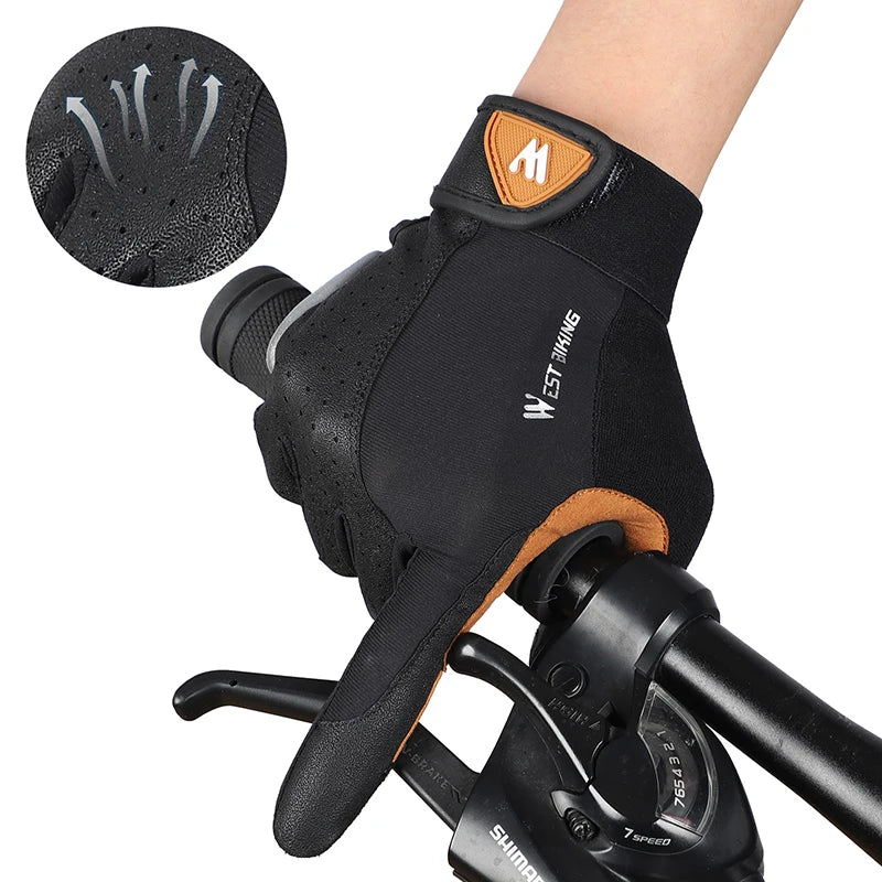 Racing Off Road Motorcycle Gloves Breathable Anti Slip MTB Road Bike Gloves Touch Screen Gym Training Gloves