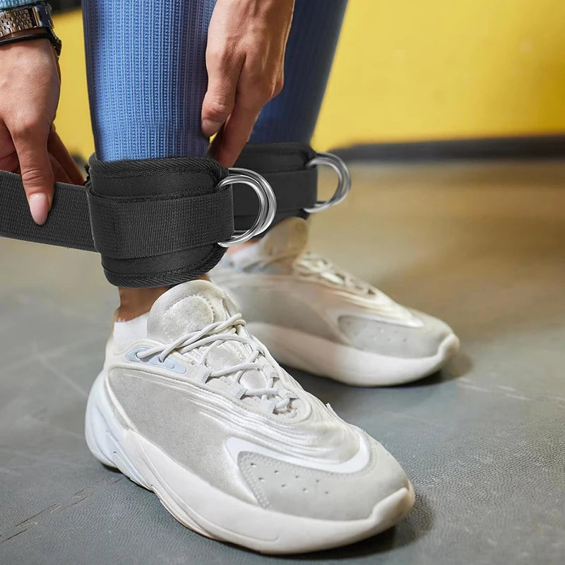 Adjustable Ankle Cuffs - Leg Workout Straps for Glute & Thigh Training, Cable Machine Exercise Accessories ankle weights ankle