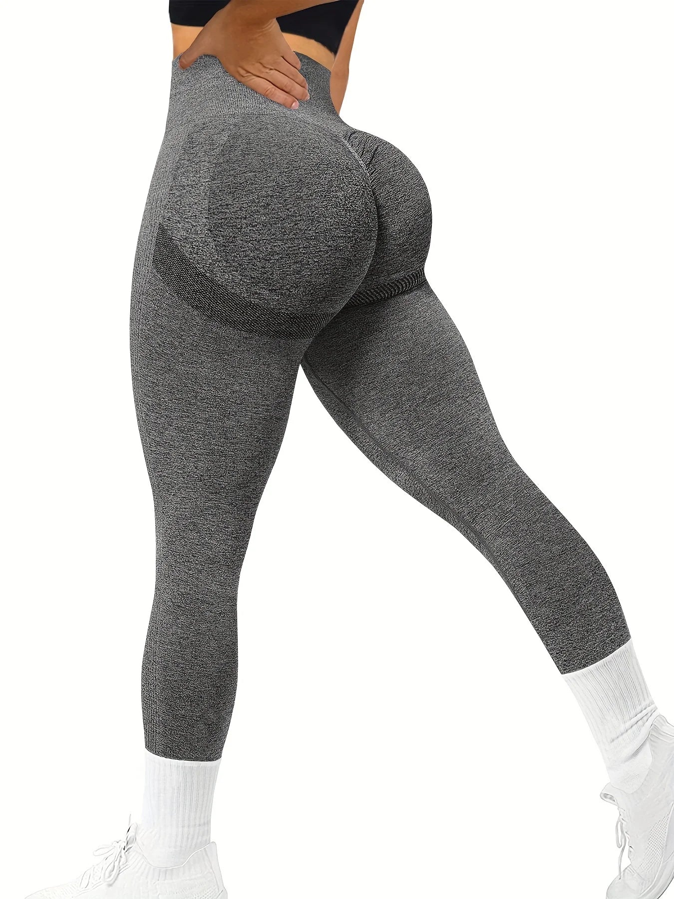 Seamless Butt Lifting Workout Leggings for Women High Waist Yoga Pants Compression Contour Tights 2033