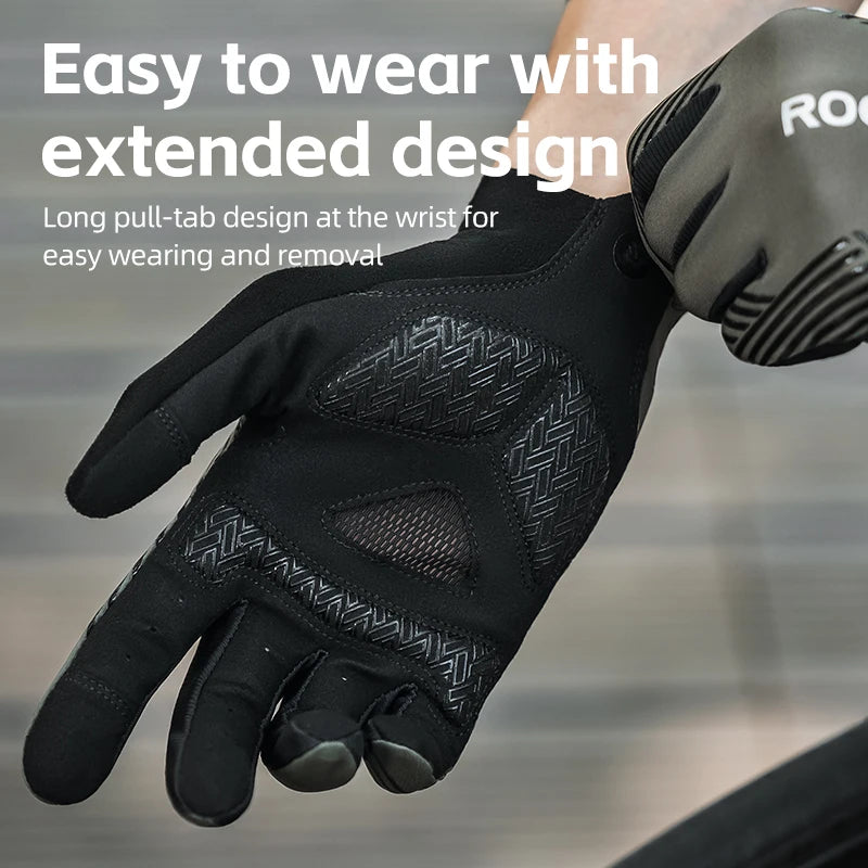 Sports Cycling Gloves Breathable MTB Road Bike Non-slip Gloves Touch Screen Men Women Full Finger Motorcycle Gloves