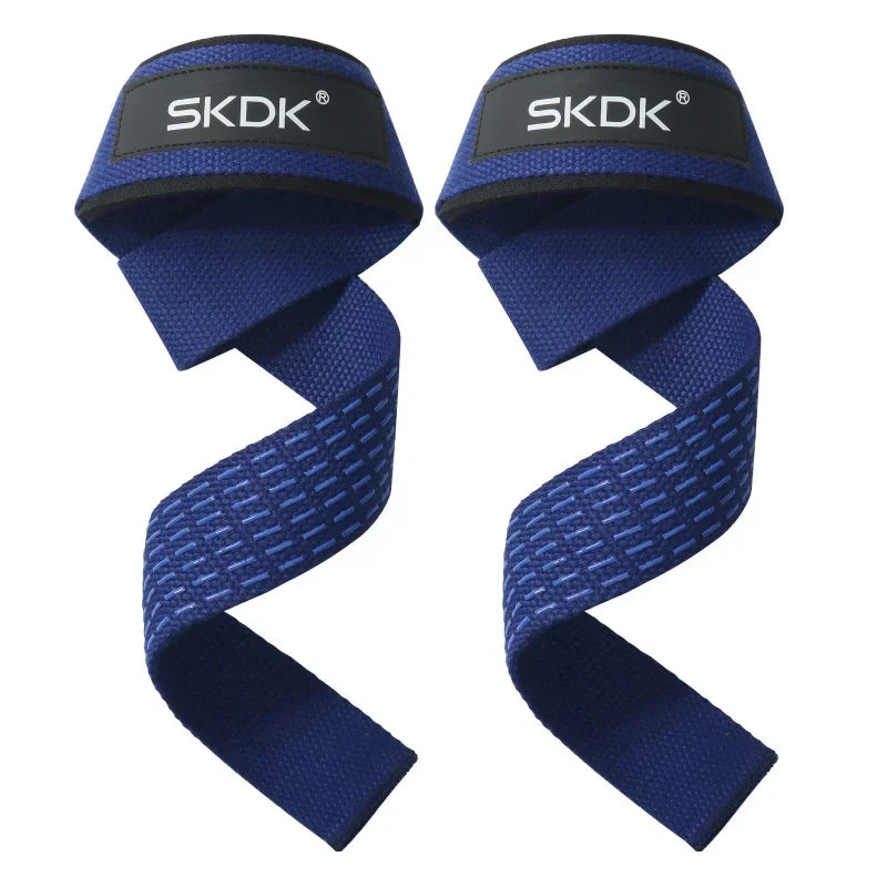 2PC Weightlifting Wrist Straps Sports Booster Belt Grip Belt Fitness Pull-up Bars Pull-ups Silicone Non-slip Deadlift Belt Band