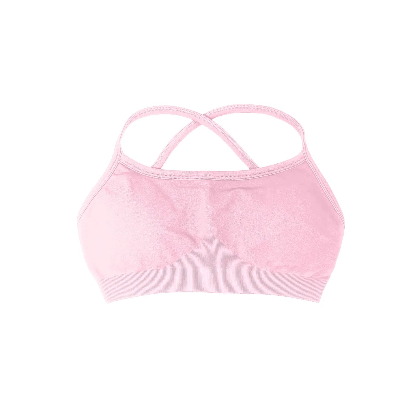 NCLAGEN Sports Bra Seamless Yoga Top Women Fitness Article Gym Active Wear Back Cross Workout Push-up Fitness Running Underwear
