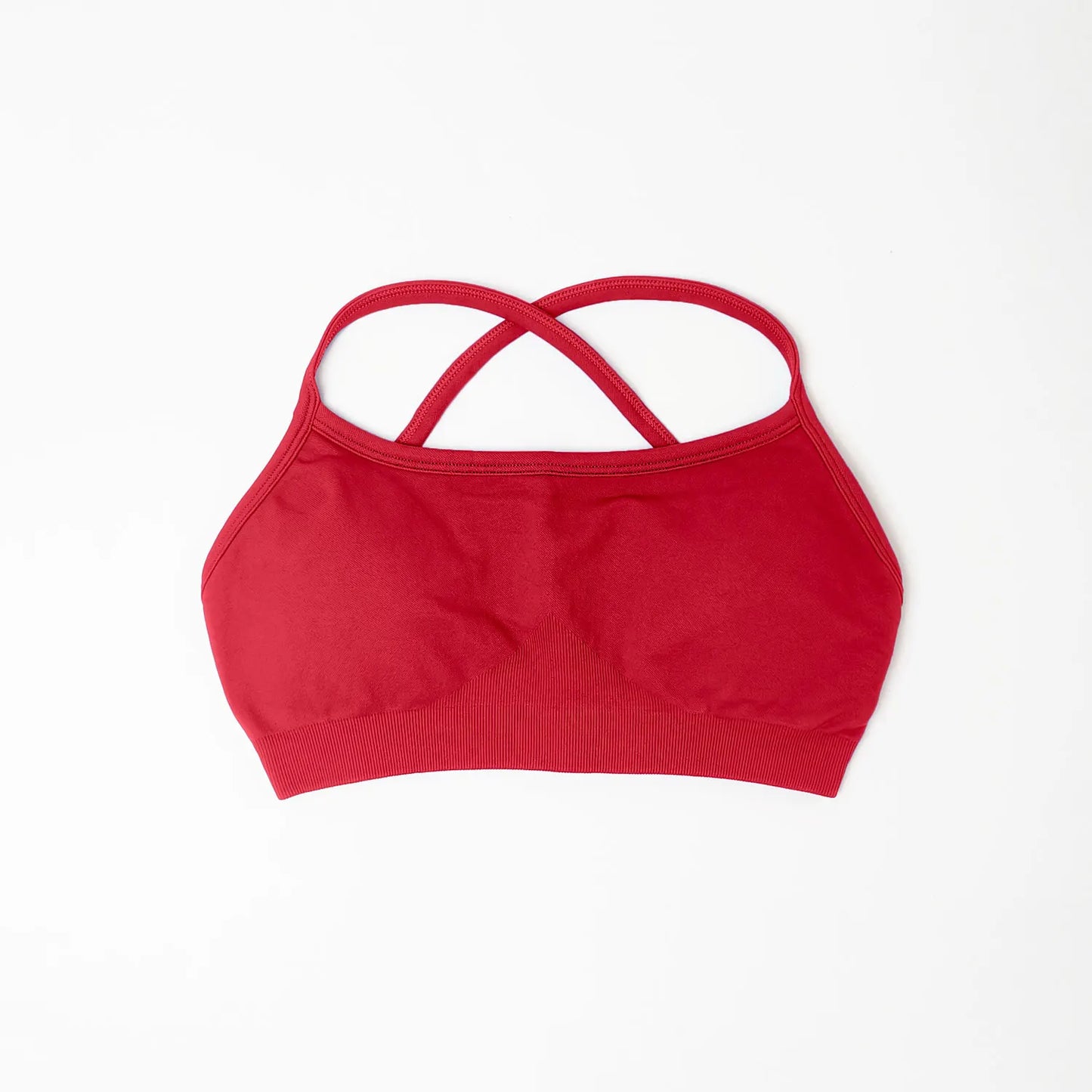 NCLAGEN Sports Bra Seamless Yoga Top Women Fitness Article Gym Active Wear Back Cross Workout Push-up Fitness Running Underwear