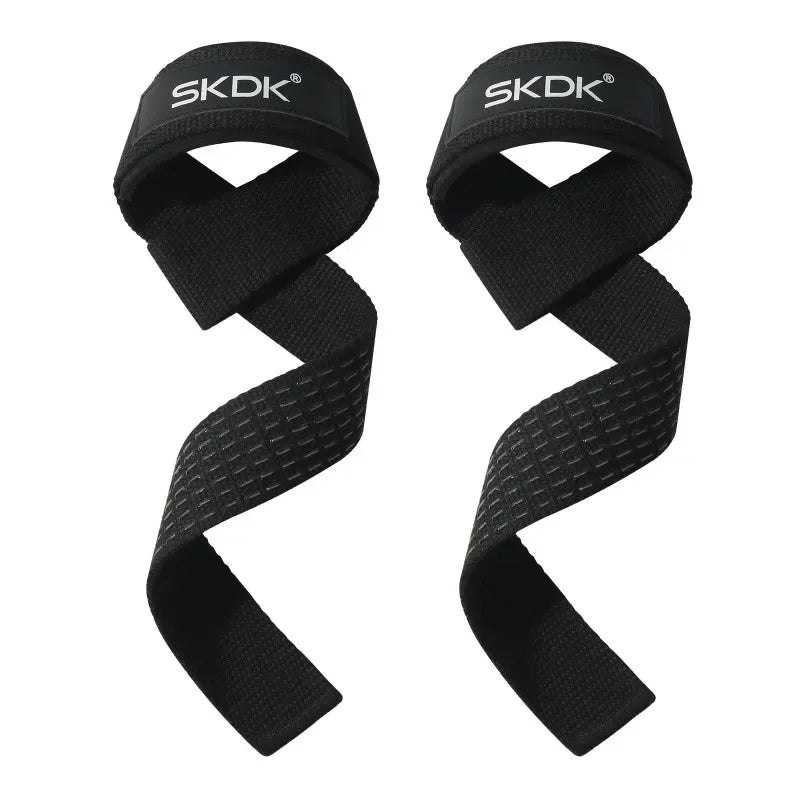 2PC Weightlifting Wrist Straps Sports Booster Belt Grip Belt Fitness Pull-up Bars Pull-ups Silicone Non-slip Deadlift Belt Band